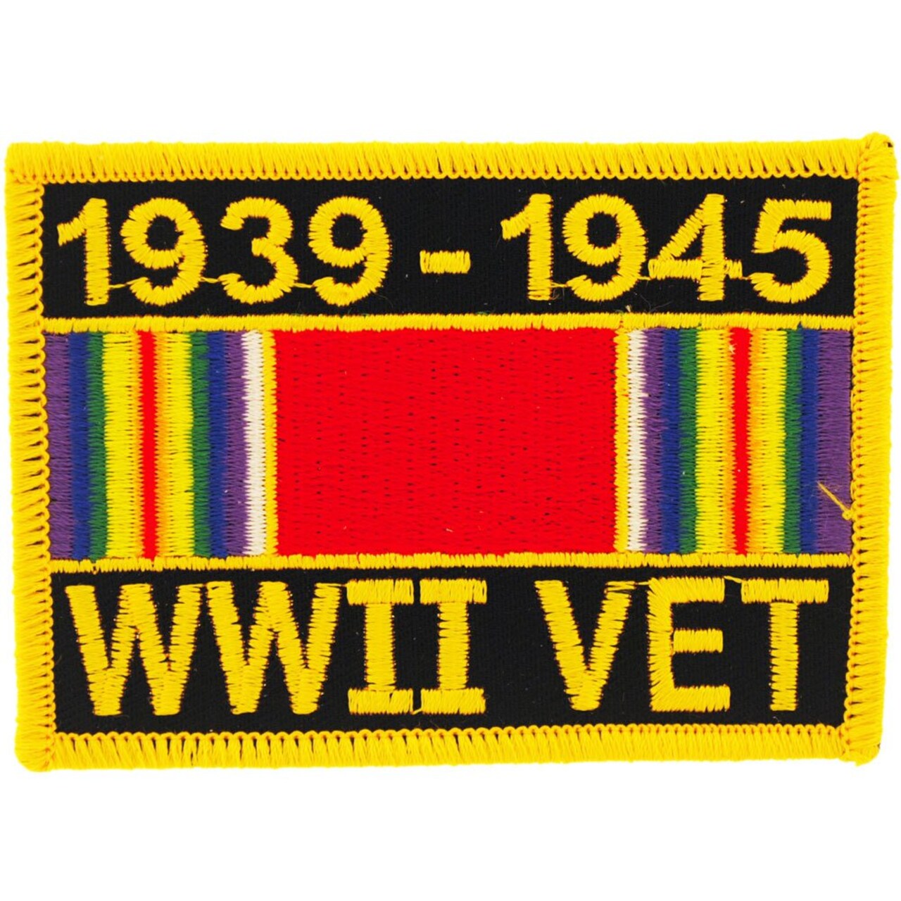 WWII Veteran Service Ribbon Patch 1939-1945 Military Collectibles